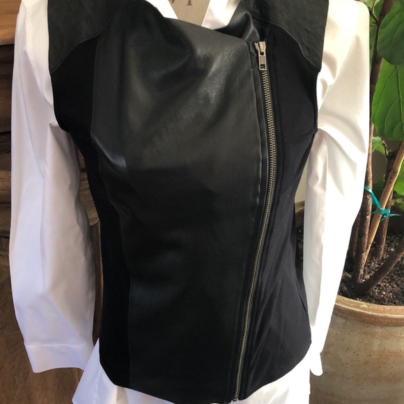 Michael Stars Leather Vest - Picture 2 of 9